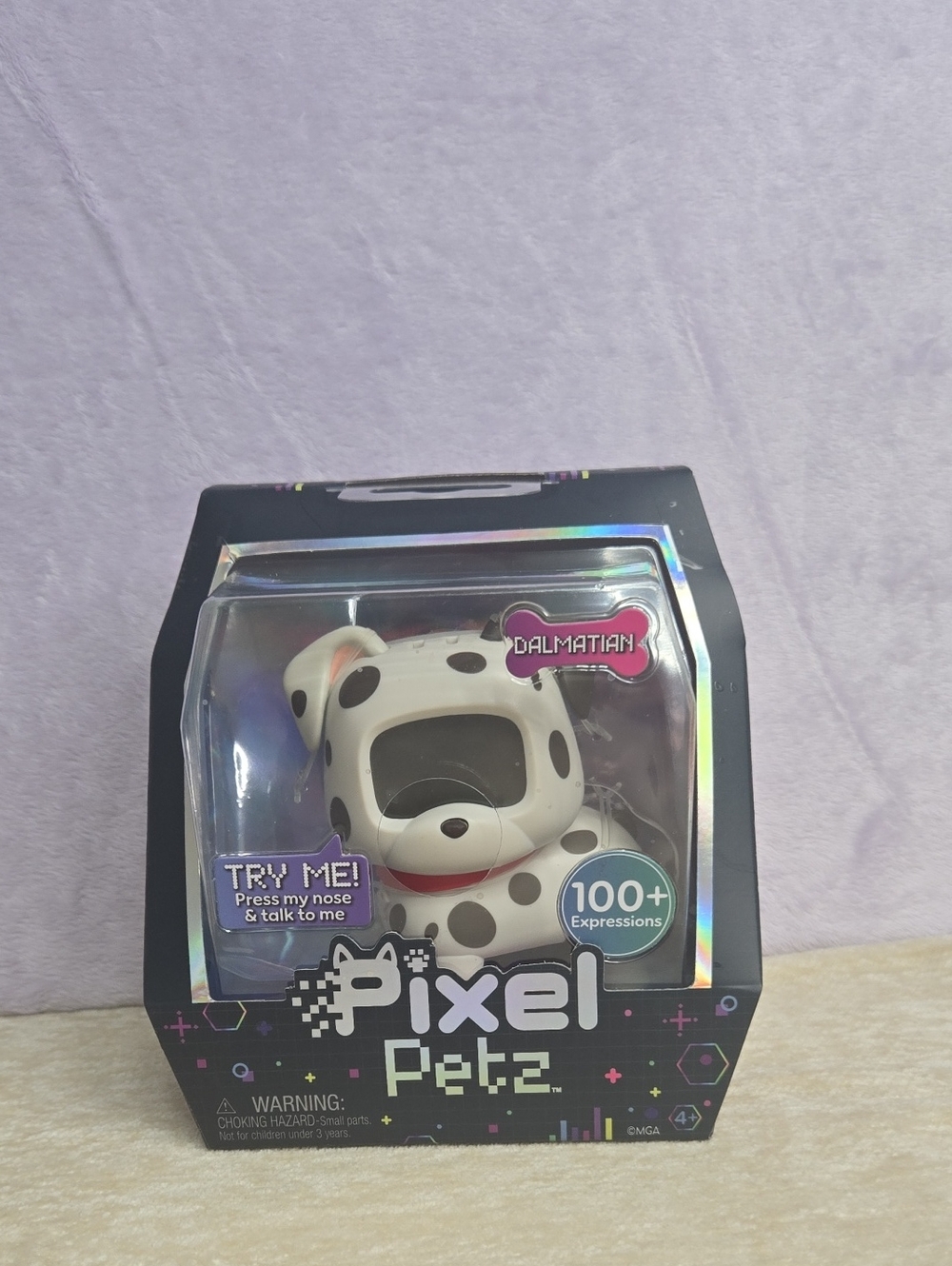 Dalmatian Interactive Toy - White with Black Spots
